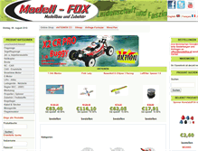 Tablet Screenshot of modellfox.at